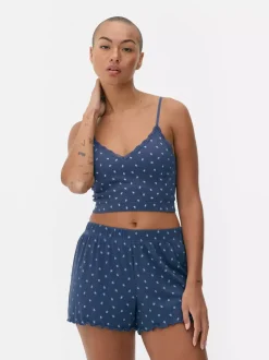 Bezszwowa koszulka od piżamy na ramiączkach