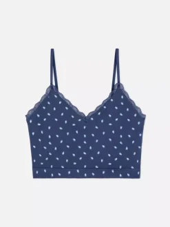 Bezszwowa koszulka od piżamy na ramiączkach