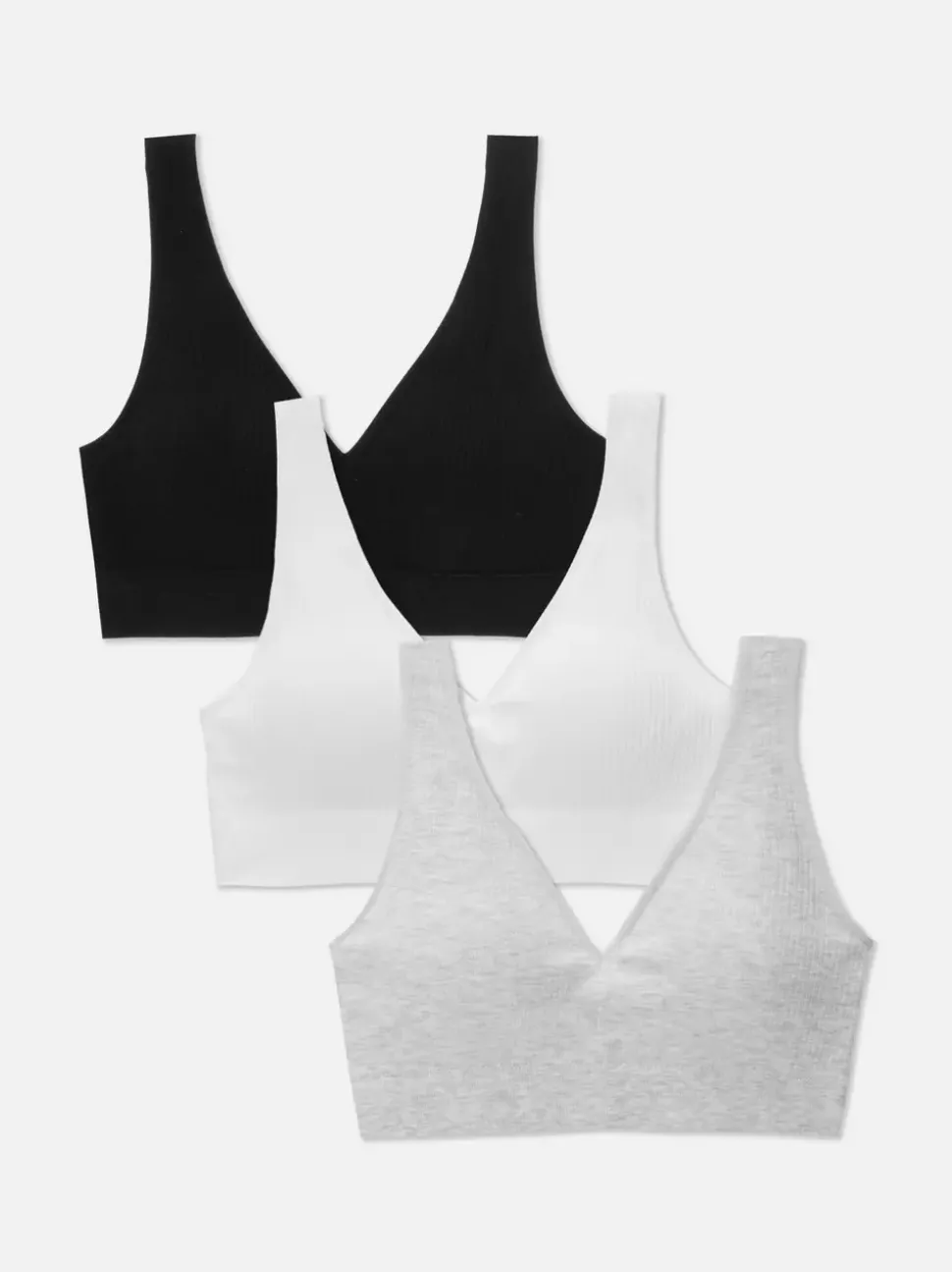 Bezszwowe biustonosze bez fiszbin, 3 szt.