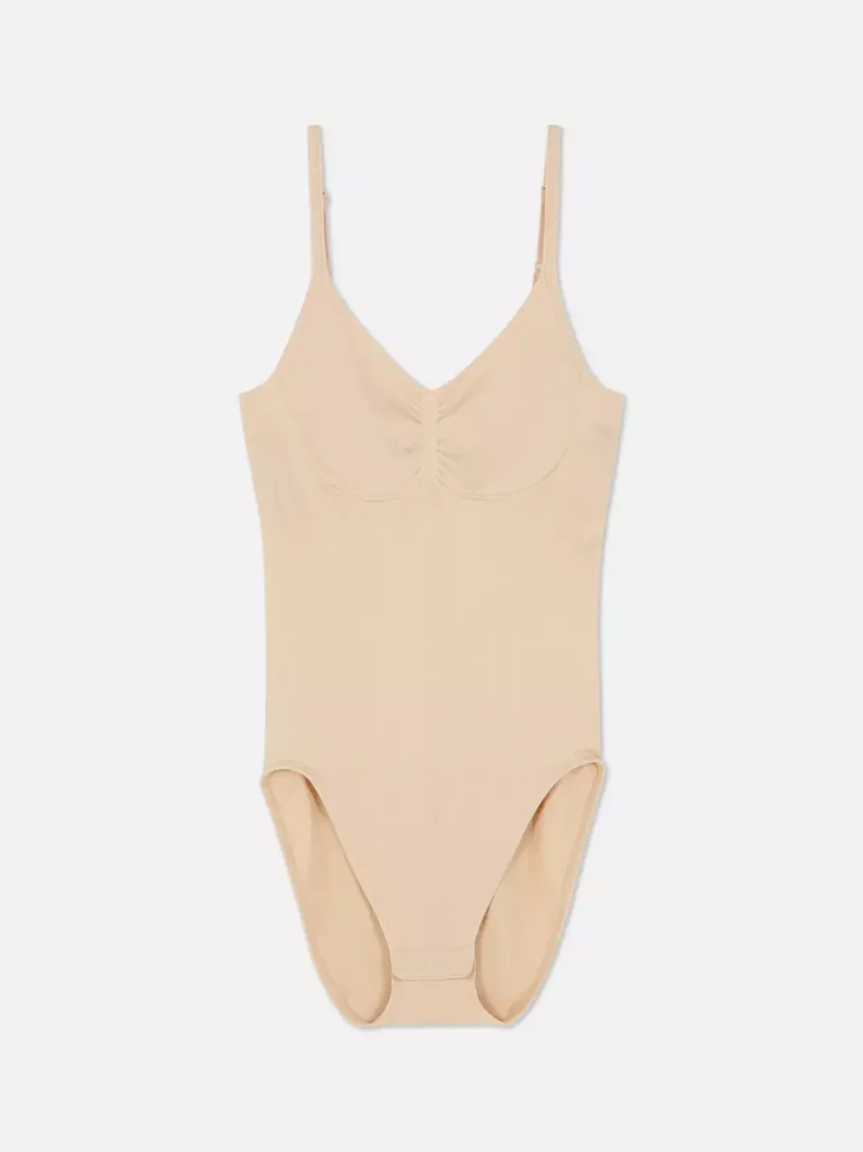 Bezszwowe body modelujące z głębokim dekoltem