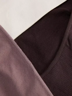 Bezszwowe figi z wysokim stanem, 3 pary