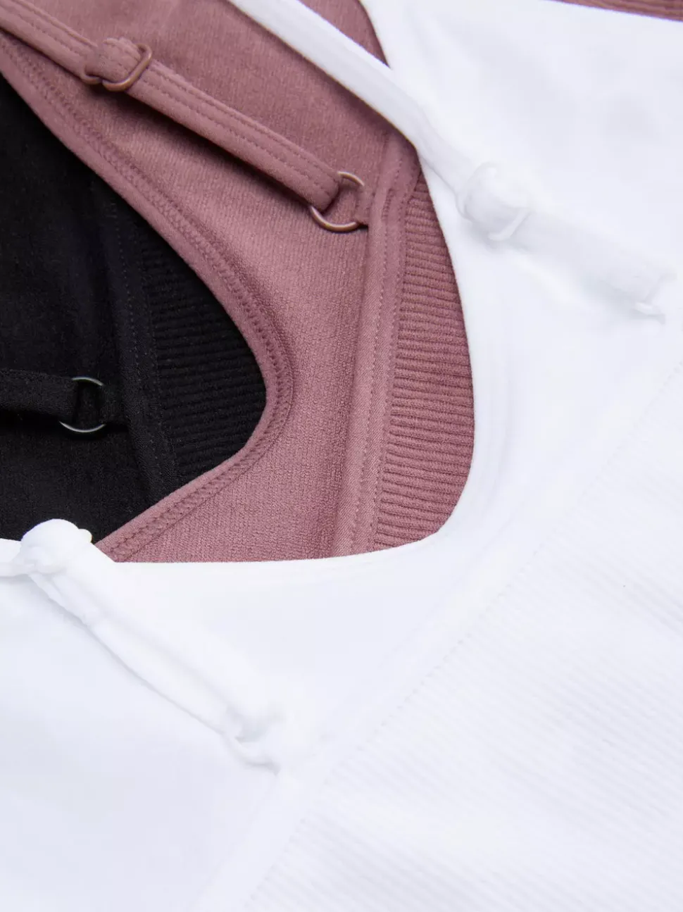 Bezszwowe krótkie braletki na ramiączkach, 3 pary