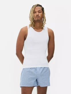 Bezszwowe prążkowane podkoszulki, 2 szt.