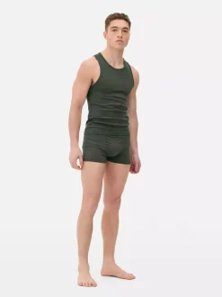 Bezszwowe prążkowane podkoszulki, 2 szt.