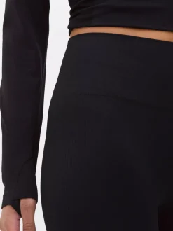 Bezszwowe szorty do jogi z wysokim stanem