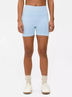 Bezszwowe szorty do jogi z wysokim stanem