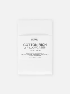 Białe poszewki na poduszki Essential, 2 szt.