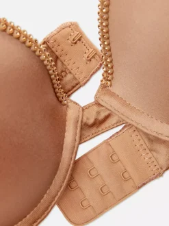 Biustonosz push-up ze sztucznymi klejnocikami