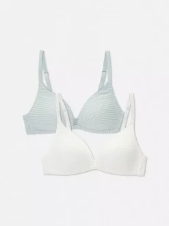 Biustonosze bez fiszbin, 2 szt.