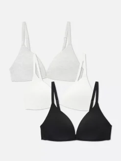 Biustonosze bez fiszbin, 3 szt.
