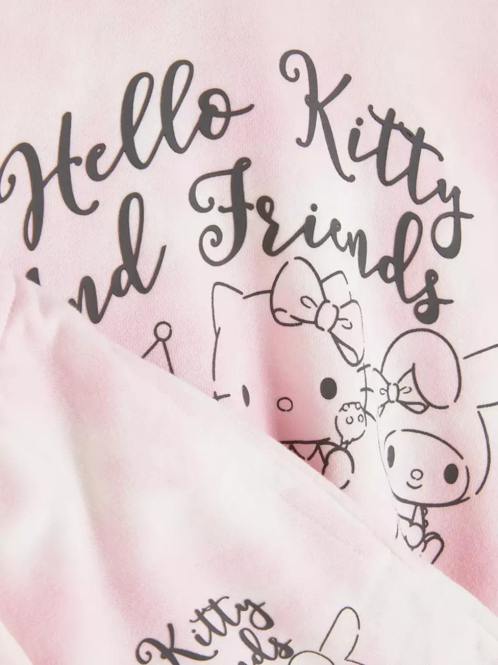 Bluza i szorty ze wzorem tie-dye, motyw Hello Kitty