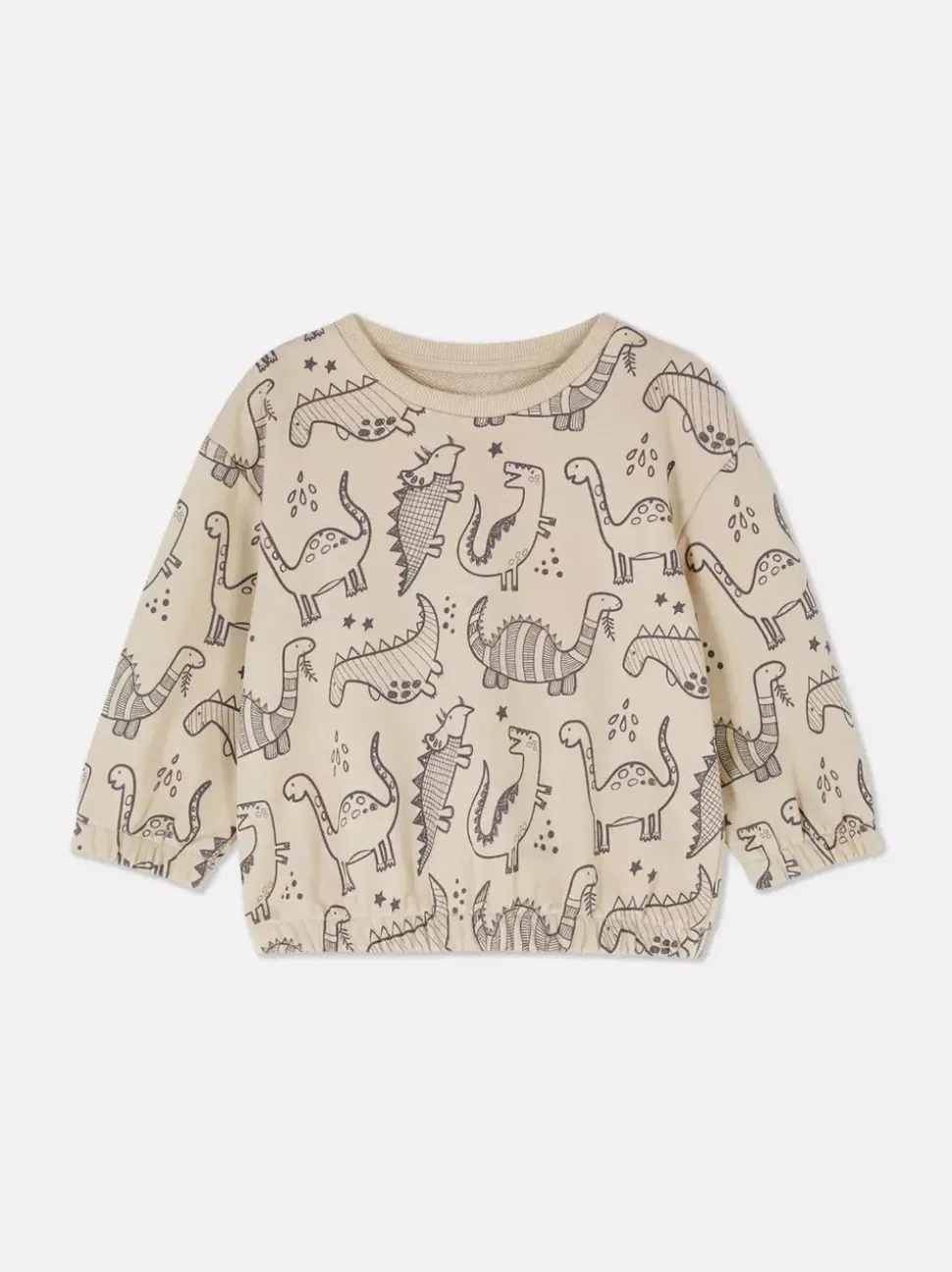 Bluza z długim rękawem i okrągłym dekoltem