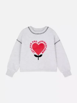 Bluza z flokowanym wzorem