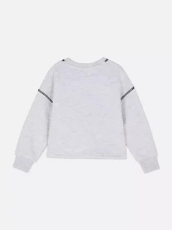 Bluza z flokowanym wzorem