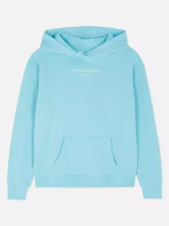 Bluza z kapturem, długim rękawem i nadrukiem