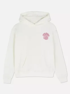 Bluza z kapturem, długim rękawem i nadrukiem