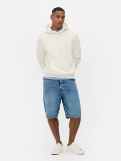 Bluza z kapturem i dekoltem ściąganym sznurkiem