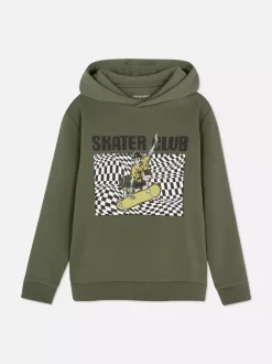 Bluza z kapturem i nadrukiem