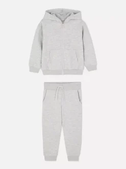 Bluza z kapturem i suwakiem oraz spodnie dresowe