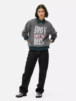 Bluza z nadrukiem Guns N’ Roses i efektem znoszenia