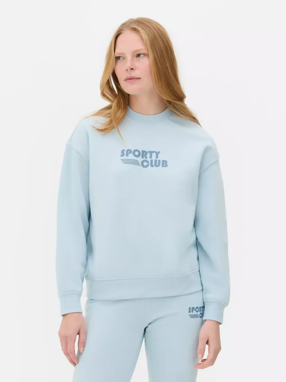 Bluza z okrągłym dekoltem i nadrukiem