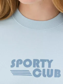 Bluza z okrągłym dekoltem i nadrukiem