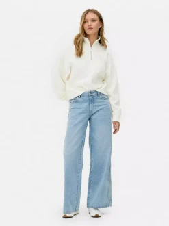 Bluza z suwakiem 1/2 o waflowej fakturze, do zestawu