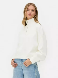 Bluza z suwakiem 1/2 o waflowej fakturze, do zestawu