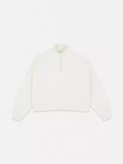 Bluza z suwakiem 1/2 o waflowej fakturze, do zestawu