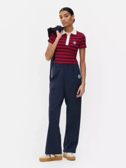 Bluzka w paski z kołnierzykiem Paula Echevarría