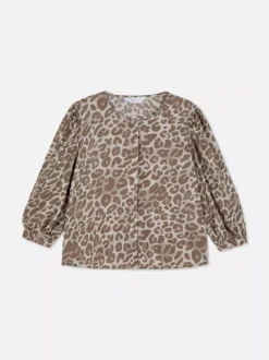 Bluzka z bufiastym rękawem