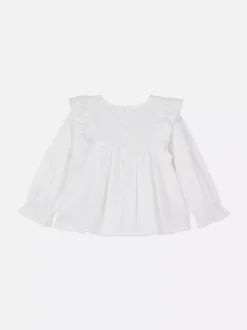 Bluzka z długim rękawem i żabotem