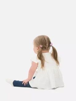 Bluzka z krótkim rękawem z muślinu