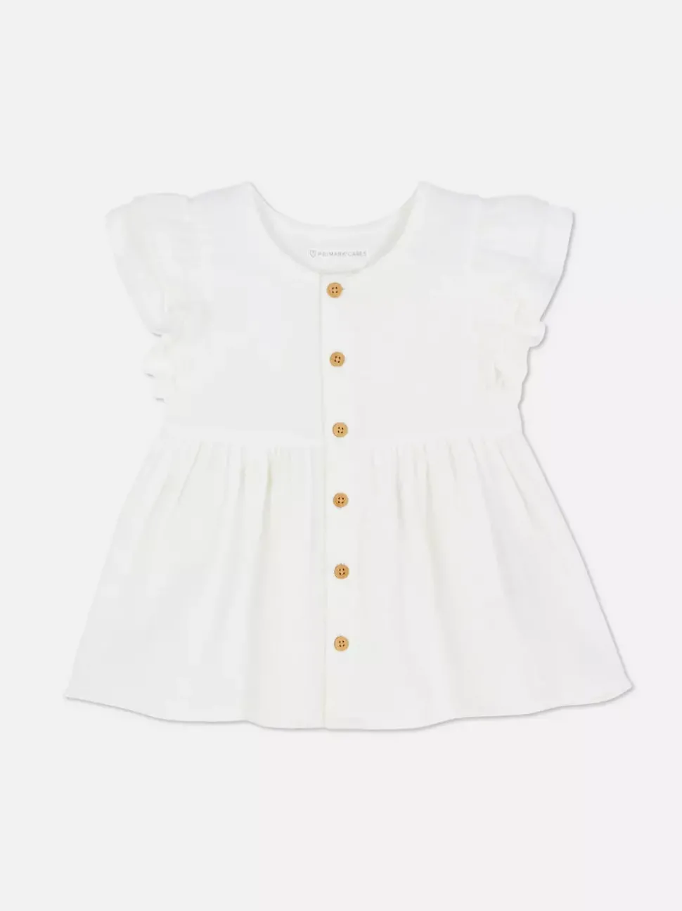 Bluzka z krótkim rękawem z muślinu