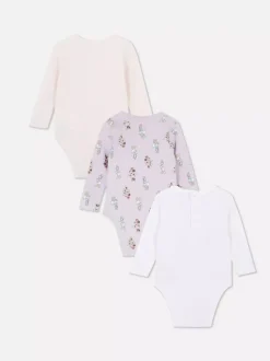 Body z długim rękawem z motywem Disneya, 3 szt.