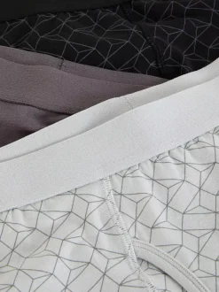 Bokserki z geometrycznym wzorem, 3 pary