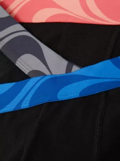 Bokserki z gumką ze wzorem w fale, 5 par