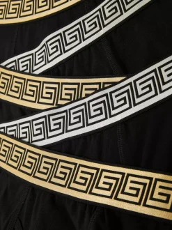 Bokserki z metaliczną gumką, 5 par