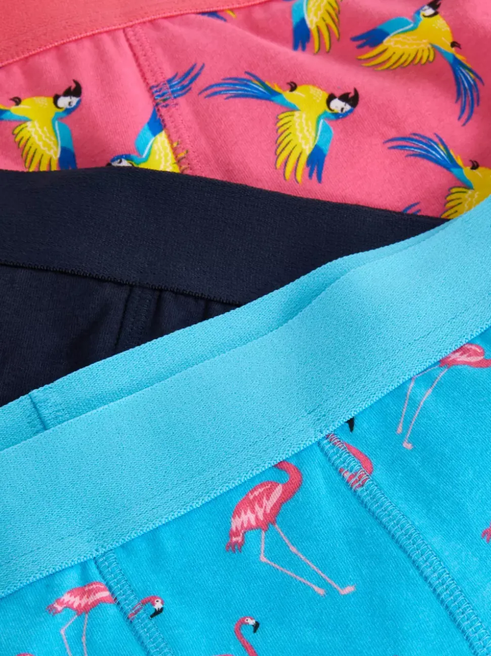 Bokserki z motywem ptaków, 3 pary