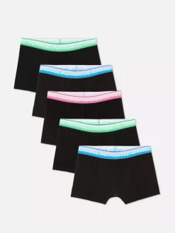 Bokserski z gumką w pastelowych kolorach, 5 par