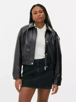 Bomberka ze sztucznej skóry