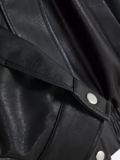 Bomberka ze sztucznej skóry