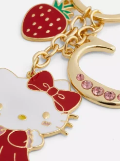 Brelok z przywieszką z inicjałem oraz z Hello Kitty