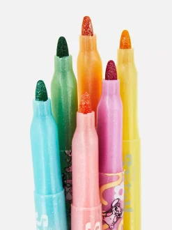 Brokatowe markery z motywem Disneya, 6 szt.