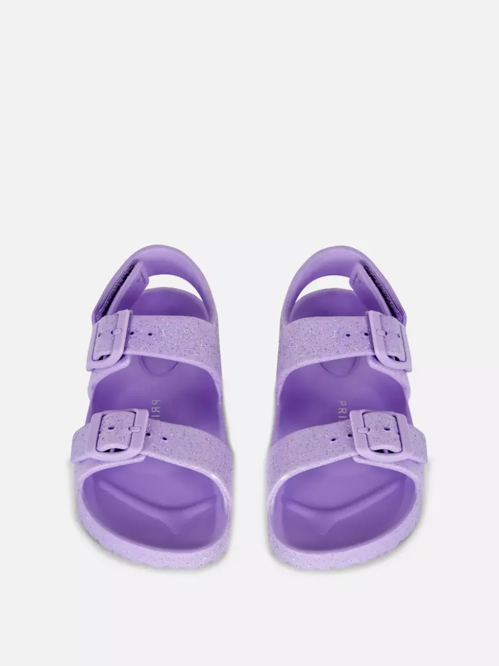 Brokatowe sandały z paskami z klamrą