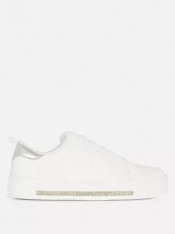 Buty sportowe z niską cholewką i strasem