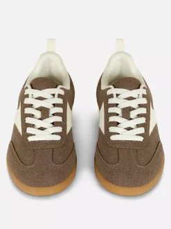 Buty sportowe ze sztucznego zamszu z niską cholewką