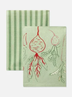 Ściereczki kuchenne z nadrukiem, 2 szt.