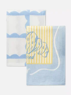 Ściereczki kuchenne z nadrukiem, 2 szt.