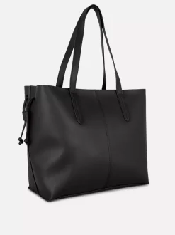 Ściągana sznurkiem torba shopper ze sztucznej skóry